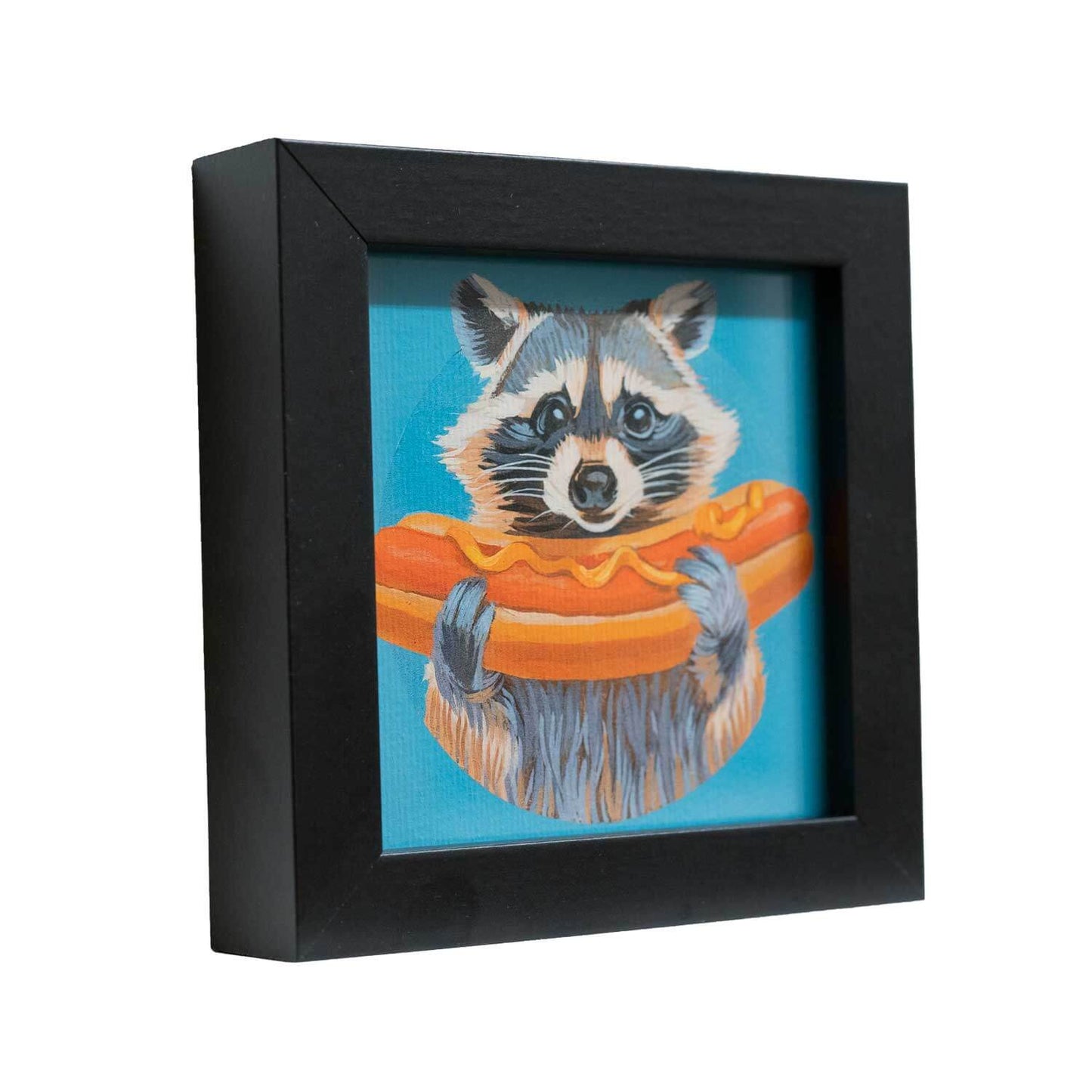 Pocket Art, Print in Frame, 10 x 10 cm, Hot Dog