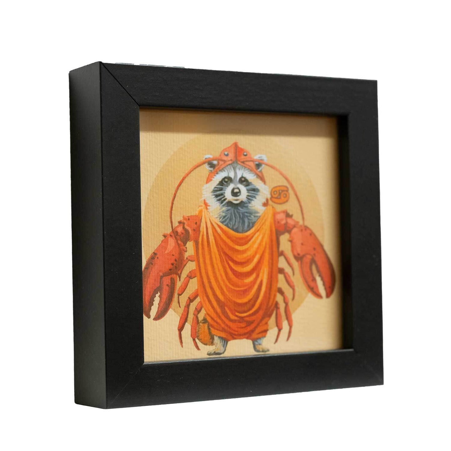 Pocket Art, Framed Print, 10 x 10 cm, Zodiac Sign Cancer