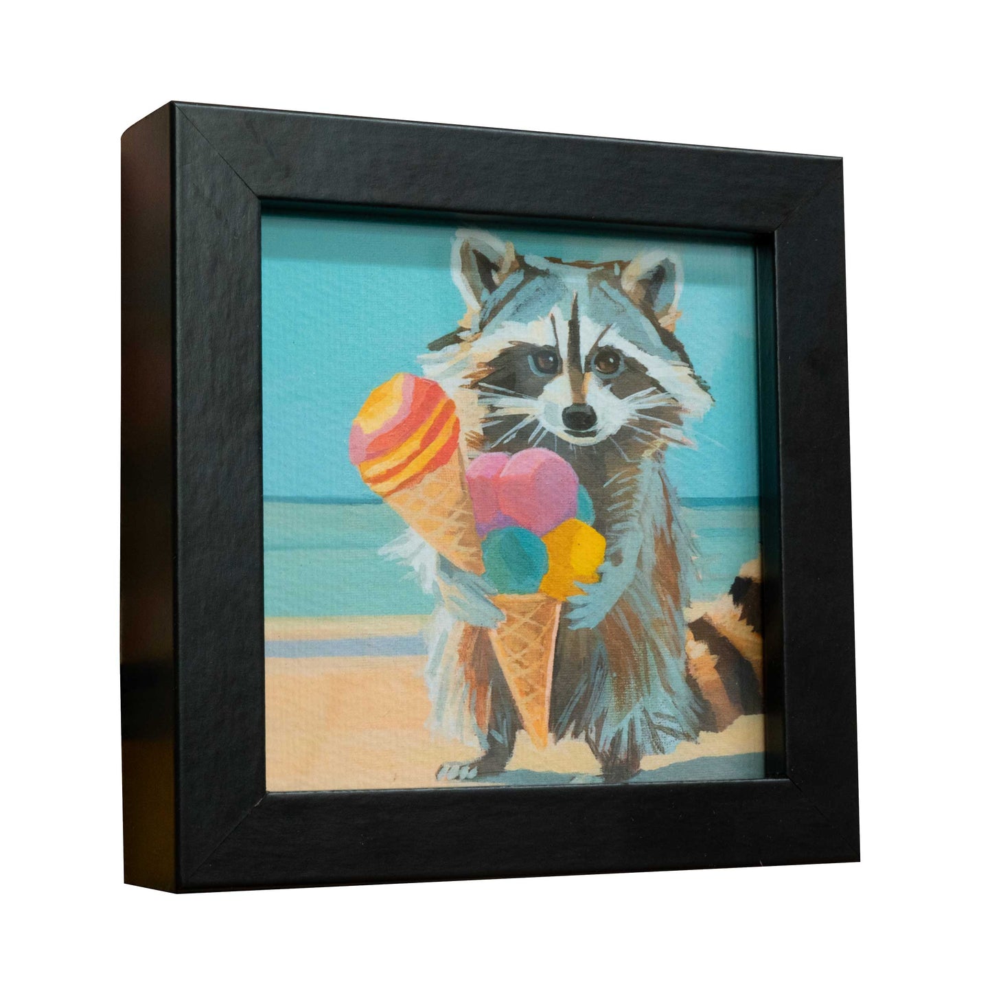 Pocket Art, Print in Frame, 10 x 10 cm, Ice Cream