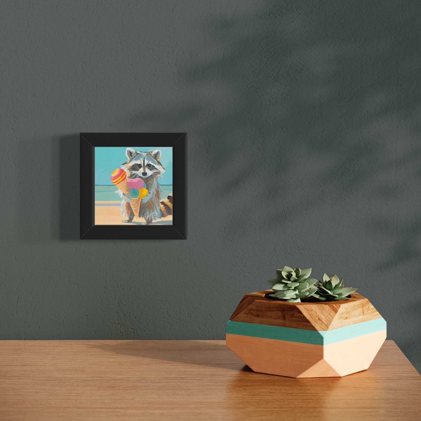 Pocket Art, Print in Frame, 10 x 10 cm, Ice Cream